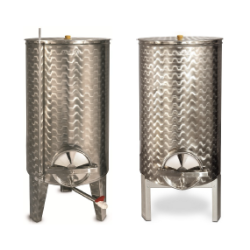 Nerūdijančio plieno talpa su šonine anga